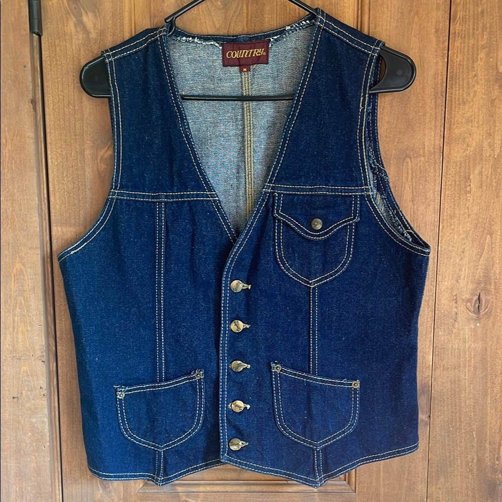 Vintage Country denim vest
